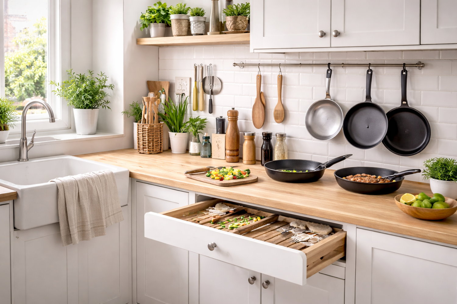 Cómo organizar tu cocina para cocinar de forma más eficiente