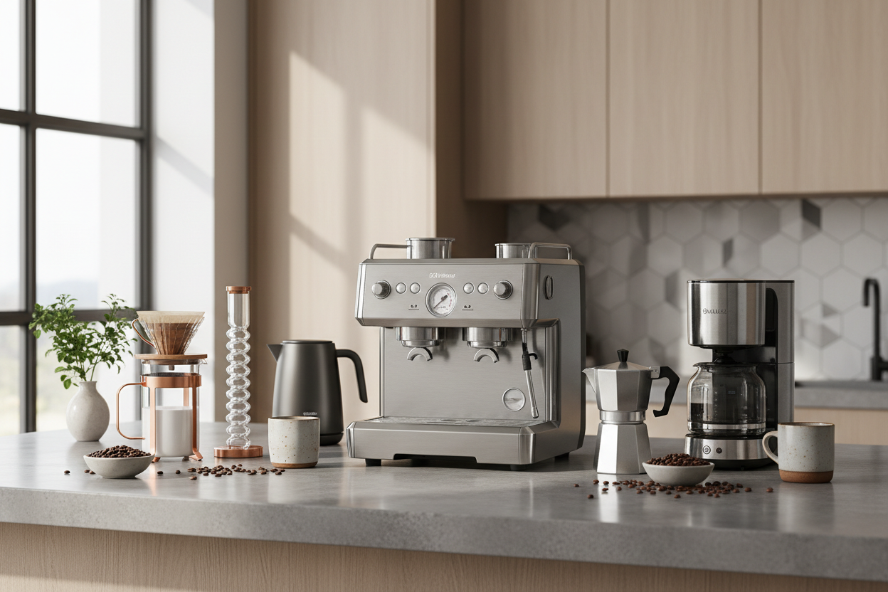 Cómo elegir la cafetera ideal: moka, cápsulas, goteo o espresso.