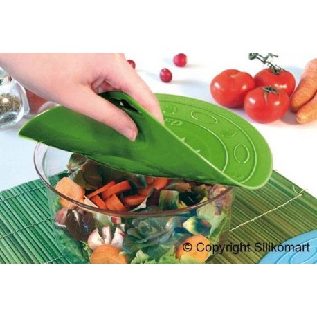 TAPA SILICONA UFO 21.5CM VERDE