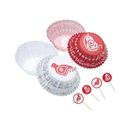 SET 24 CAPSULAS CUPCAKES + TOPPERS