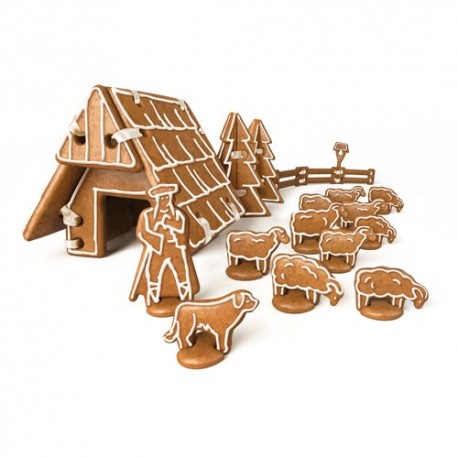 JUEGO DE CORTADORES PARA CABAÑA DE NAVIDAD