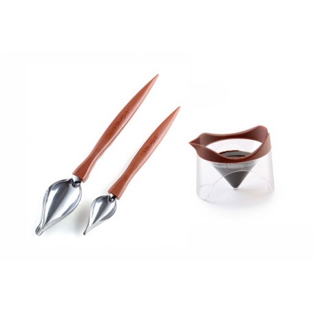 SET 2 CUCHARAS DECOR SPOON + RECIPIENTE SILIKOMART