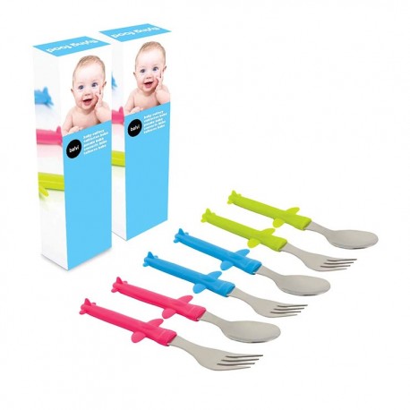 SET CUBIERTOS FLYING FOOD PARA NIÑOS