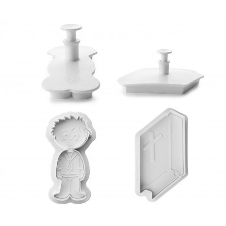 SET 2 CORTADORES COMUNIÓN NIÑO