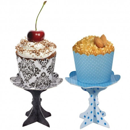 SET 6 MOLDES MUFFIN CON SOPORTE