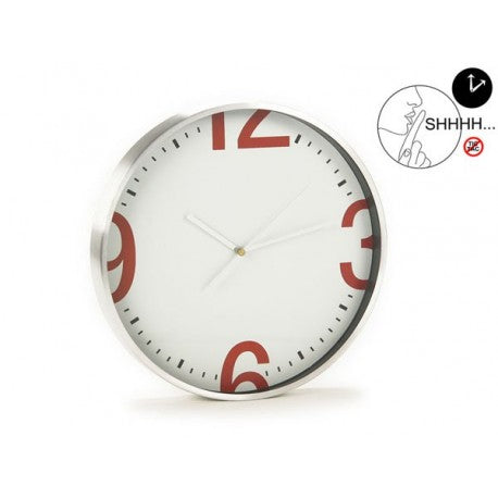 RELOJ PARED BLANCO SILENCIOSO