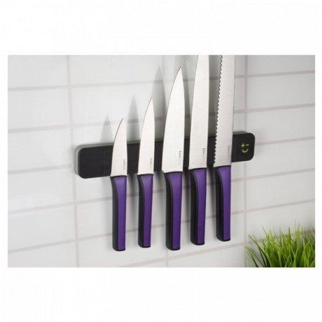 BARRA MAGNÉTICA PARA CUCHILLOS SOFT TOUCH NEGRO