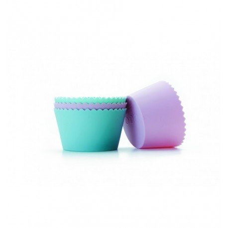 4 MOLDES CUPCAKE SILICONA