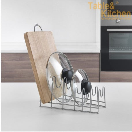 SOPORTE DE BANDEJAS Y TAPAS CON POMO LIDO