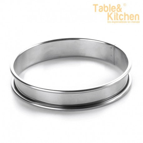 ARO TARTA BORDE VUELTO INOX 10X2,2CM