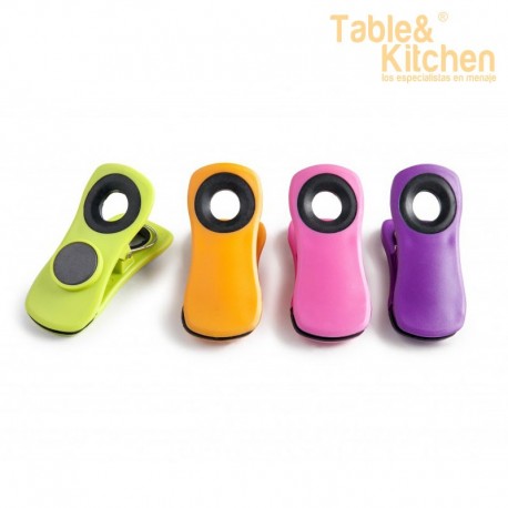 CLIP PARA BOLSAS CON IMAN 4 UND IBILI