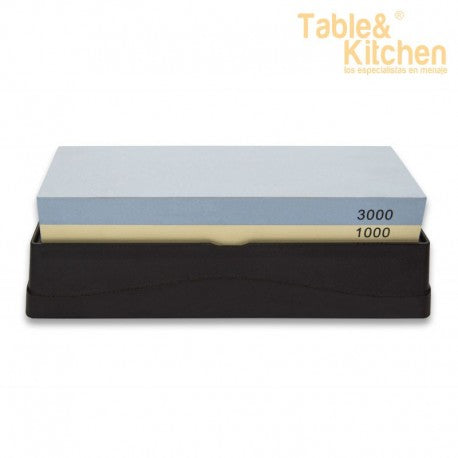 SET PIEDRA AFILADO 1000/3000 CON BASE , DOS GUIAS Y RECTIFICADOR 3C