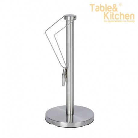 PORTARROLLOS PIE PRESTON INOX C/TOPE