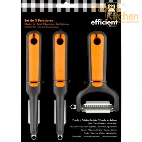 SET DE 3 PELADORES EFFICIENT BRA