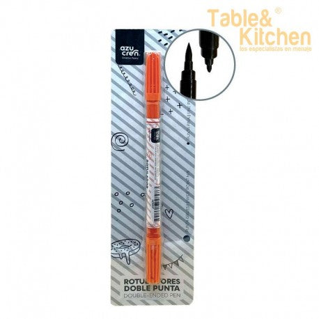 ROTULADOR DOBLE PUNTA COMESTIBLE NARANJA