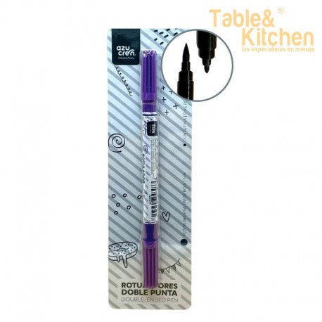 ROTULADOR DOBLE PUNTA COMESTIBLE VIOLETA
