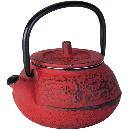 TETERA HIERRO FUNDIDO ROJA 0,25L