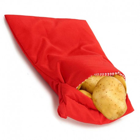 BOLSA MICROONDAS COCINAR PATATAS ROJA