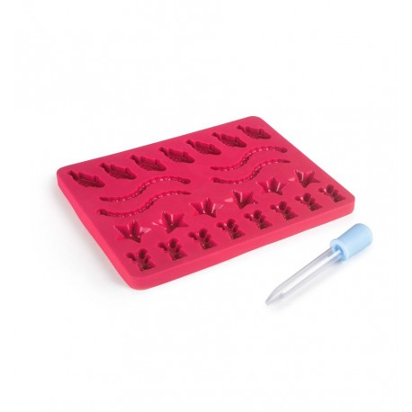 SET 2 MOLDES GOMINOLAS ANIMALES - FRUTAS