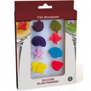 8 MARCADORES DE COPAS VIN BOUQUET
