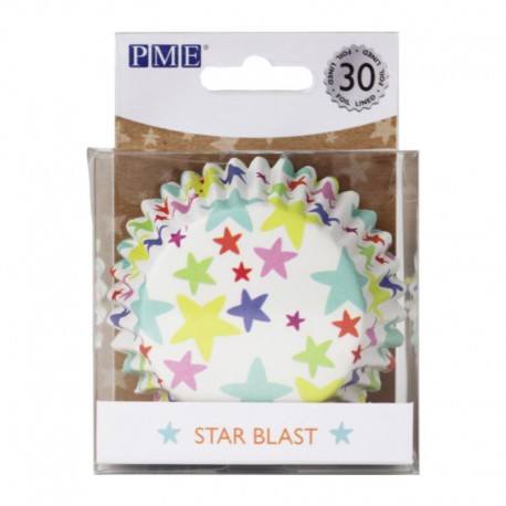 30 CAPSULAS PME FORRO ALUMINIO ESTRELLAS