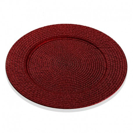 BAJO PLATO ROJO ARUN 33CM