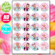 IMPRESIÓN COMESTIBLE PARA GALLETAS BEBES LLORONES MODELO 002