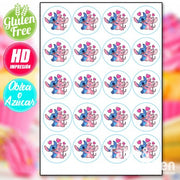 IMPRESIÓN COMESTIBLE PARA GALLETAS STITCH MODELO 003