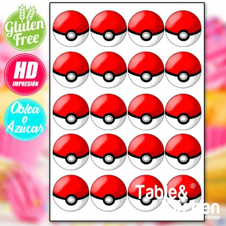IMPRESIÓN COMESTIBLE PARA GALLETAS POKEMON MODELO 003