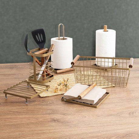 SERVILLETERO ACERO 18X18X10CM TIARA BD