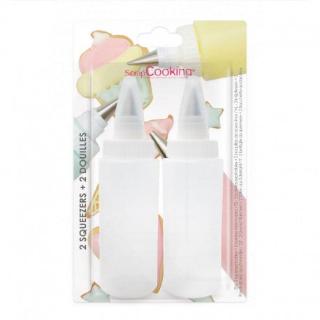 PACK 2 BIBERONES+ DOS BOQUILLAS GLASEADO