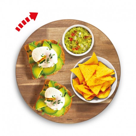 TABLA DE CORTAR GIRATORIA MADERA DE ACACIA LAZY SUSAN