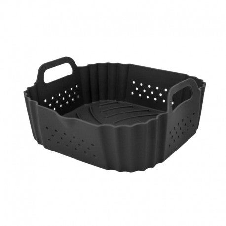 BANDEJA SILICONA CUADRADA CON AGUJEROS AIR FRYER
