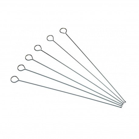 SET 6 PINCHOS DE ACERO INOXIDABLE 40CM MASTERCLASS