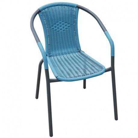 SET 2 SILLAS JARDIN BASIC AZUL