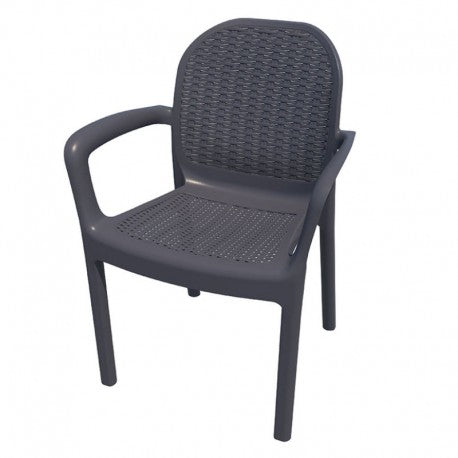 SET 4 SILLAS GRIS ANTRACITA