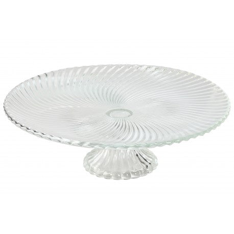 PLATO CRISTAL 31X31X9,5 RAYADO