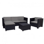 CONJUNTO MANHATTAN SOFÁ + SILLA + PUFF + MESA