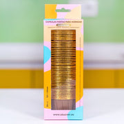 50 CAPSULAS PARA FIESTAS MARRON/ORO