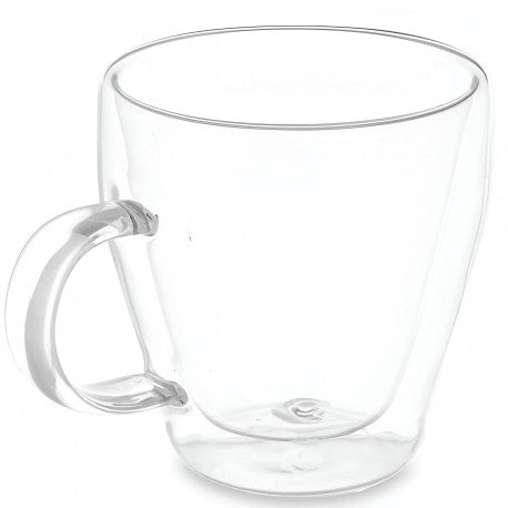 CAJA 6 TAZAS DESAYUNO BOROSILICATO DOBLE PARED 270ML