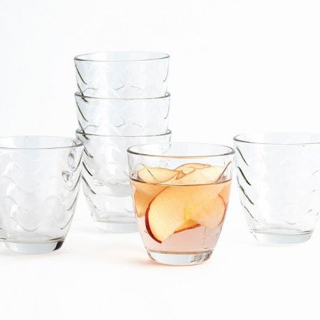 CAJA 6 VASOS FB 26CL TRANSP. WAVES QD