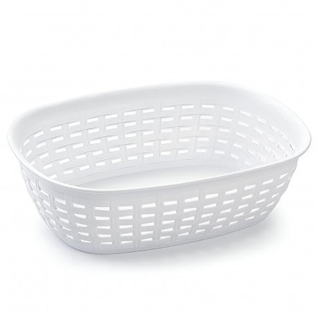 CESTA PANERA RATTAN BLANCA