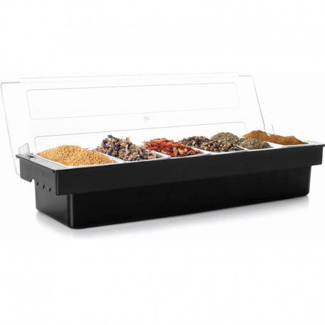 CONTENEDOR DE CONDIMENTOS C/TAPA 6 CAV LACOR