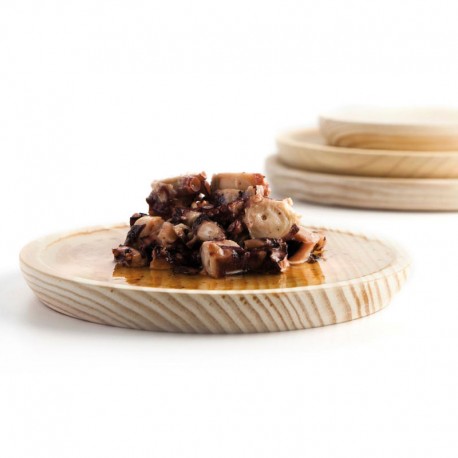 PLATO DE MADERA PARA PULPO