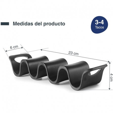SOPORTE PARA 3-4 TACOS MELAMINA LACOR