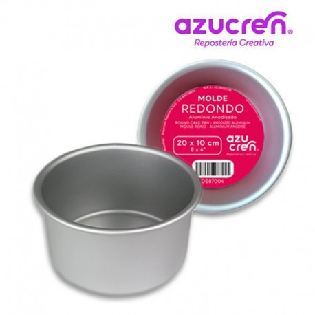 MOLDE BIZCOCHO REDONDO ANODIZADO 20X10