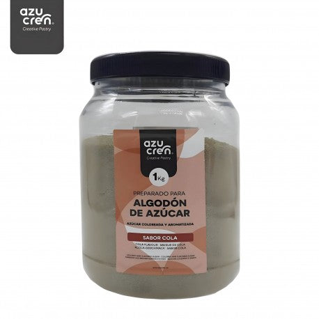 ALGODON DE AZUCAR MARRON SABOR COLA 1KG