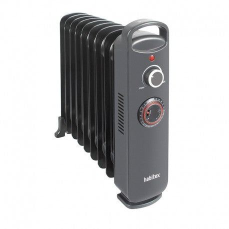 MINI RADIADOR DE ACEITE HABITEX NEGRO 1000W