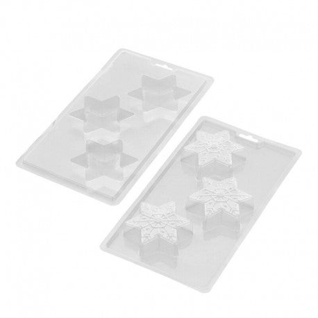 SET 3 MOLDES DE CARAMELO COPO DE NIEVE 3D WILTON