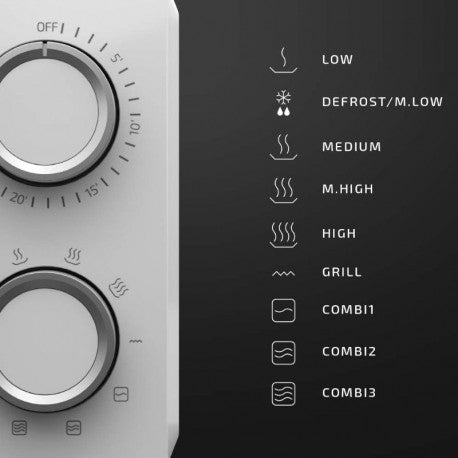 MICROONDAS 20L CON GRILL PROCLEAN 3110